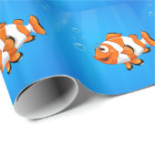 Papier Cadeau Une mer avec un poisson de nemo (Coin rond)
