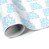 Papier Cadeau Une oie idiote (Coin rond)