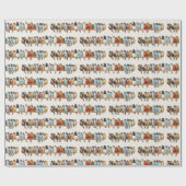 Papier Cadeau Une perche d'oiseaux Illustration de la perche Vin (Plat)