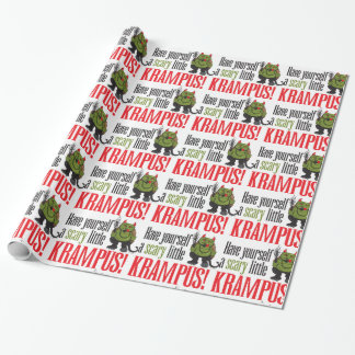 Papier Cadeau Une petite enveloppe effrayante de Krampus