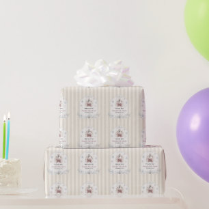Papier Cadeau Une Petite Princesse Cygne Bébé Shower d'Hiver