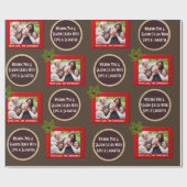 Papier Cadeau Une saison d'amour et de rire Noël (Plat)