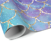 Papier Cadeau Une série de galaxies de sirènes 9 (Coin rond)