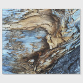 Papier Cadeau Une texture abstraite dans l'arbre brun clair et b (Plat)