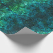 Papier Cadeau une texture cool bleue et verte (Coin)