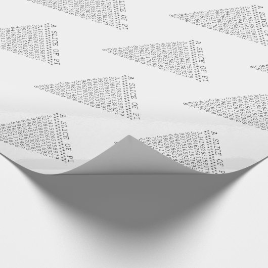 Papier Cadeau Une tranche de présentation Pi (Coin)