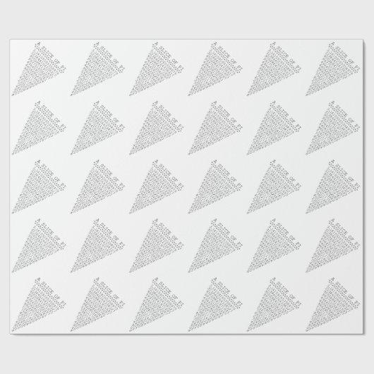 Papier Cadeau Une tranche de présentation Pi (Plat)
