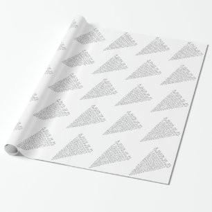Papier Cadeau Une tranche de présentation Pi