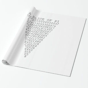 Papier Cadeau Une tranche de présentation Pi