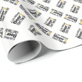 Papier Cadeau Une vie sans bière (Coin rond)