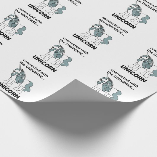Papier Cadeau Unicorn Connecté Avec L'Unicorne Universe (Coin)