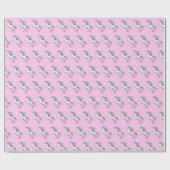 Papier Cadeau Unicorn Cute Magique Anniversaire (Plat)