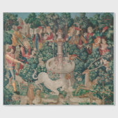 Papier Cadeau Unicorn Hunt Medieval Art - Unicorn (Plat)