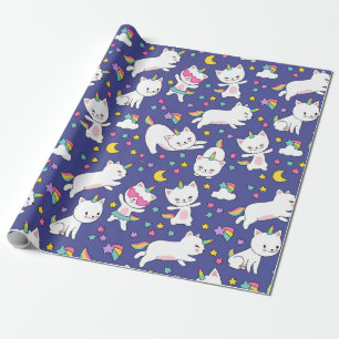 Papier Cadeau Unicorn Kitties