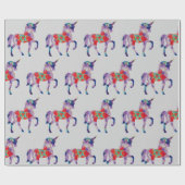 Papier Cadeau Unicorn Mandala Art (Plat)