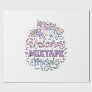 Papier Cadeau Unicorn Mixtape Magie Autocollant et T-shirt Adora