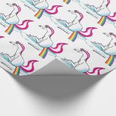 Papier Cadeau Unicorn pooping Rainbow (Coin)
