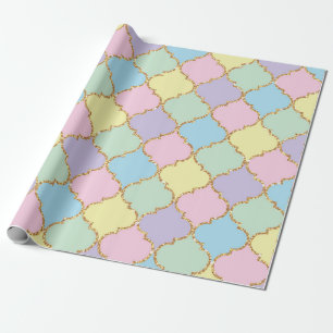 Papier Cadeau Unicorn rose violet Parties scintillant fille Anni