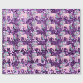 Papier Cadeau Unicorn Sparkl Parties scintillant rose Sequin Bab (Plat)
