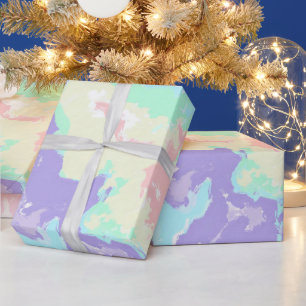Papier Cadeau Unicorn Watercolor Pastels
