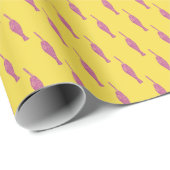 Papier Cadeau Unicorn whale/ Narwhal (Coin rond)