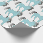 Papier Cadeau Unicorne bleue (Coin)