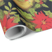 Papier Cadeau Unicorne de Noël (Coin rond)