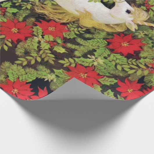 Papier Cadeau Unicorne de Noël (Coin)