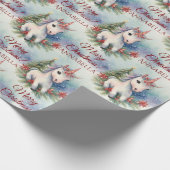 Papier Cadeau Unicorne de Noël (Coin)