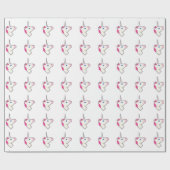 Papier Cadeau unicorne emoji (Plat)