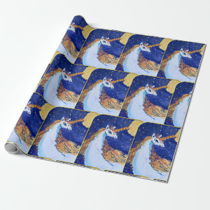 Papier Cadeau Unicorne "L'art des enfants"