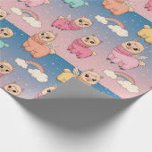 Papier Cadeau Unicorne magique et Stars Design Motif (Coin)