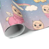 Papier Cadeau Unicorne magique et Stars Design Motif (Coin rond)