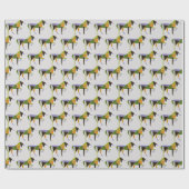Papier Cadeau Unicorne moderniste Abstrait Tangram animal (Plat)