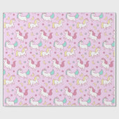 Papier Cadeau Unicornes (Plat)