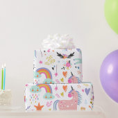 Papier Cadeau Unicornes