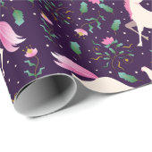 Papier Cadeau Unicornes (Coin rond)