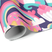 Papier Cadeau Unicornes (Coin rond)