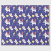 Papier Cadeau Unicornes (Plat)