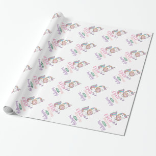 Papier Cadeau Unicornes affamées Unicorne colorée Art mignon