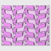 Papier Cadeau Unicornes roses (Plat)