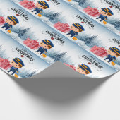 Papier Cadeau Uniforme pilote avec thème de Noël (Coin)