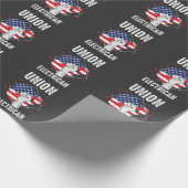 Papier Cadeau Union Electricielle Américaine Retraite Mari Améri (Coin)