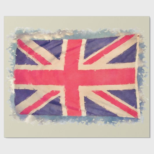 PAPIER CADEAU UNION JACK (Plat)