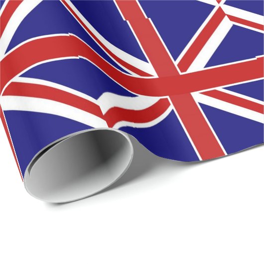 Papier Cadeau Union Jack (Coin rond)