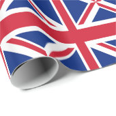 Papier Cadeau Union Jack - Drapeau du Royaume-Uni (Coin rond)