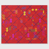 Papier Cadeau Union Jack rouge (Plat)