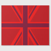 Papier Cadeau Union Jack rouge (Plat)