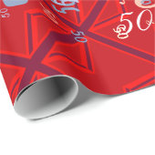 Papier Cadeau Union Jack rouge (Coin rond)