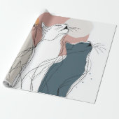 Papier Cadeau Unique Forest Animal All-Occasion Gift Wrap (Déroulé)